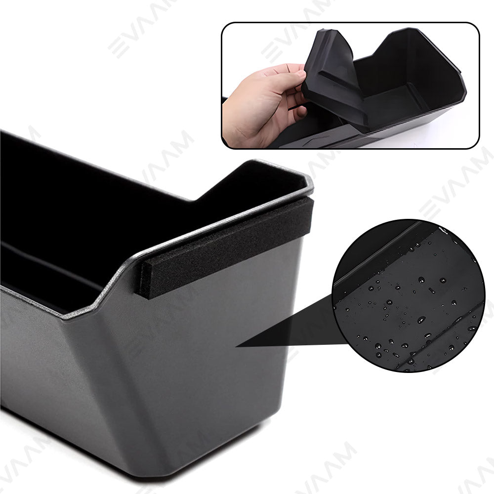 Front Underseat Storage Bin with Silicone Pad for Cybertruck