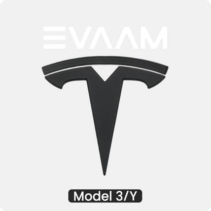 EVAAM® NFC Smart Emblem Front & Rear Badge Decal Wrap Logo Covers for Tesla Model 3/Y - EVAAM