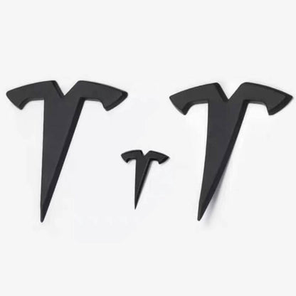 EVAAM® NFC Smart Emblem Front & Rear Badge Decal Wrap Logo Covers for Tesla Model 3/Y - EVAAM