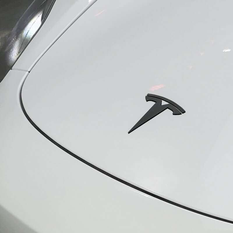 EVAAM® NFC Smart Emblem Front & Rear Badge Decal Wrap Logo Covers for Tesla Model 3/Y - EVAAM