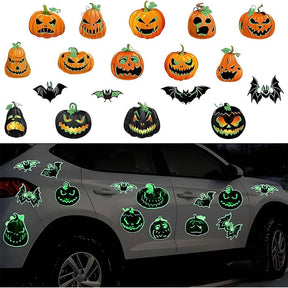 Halloween Car Magnetic Luminous Stickers(18PCS) - Fits All Cars