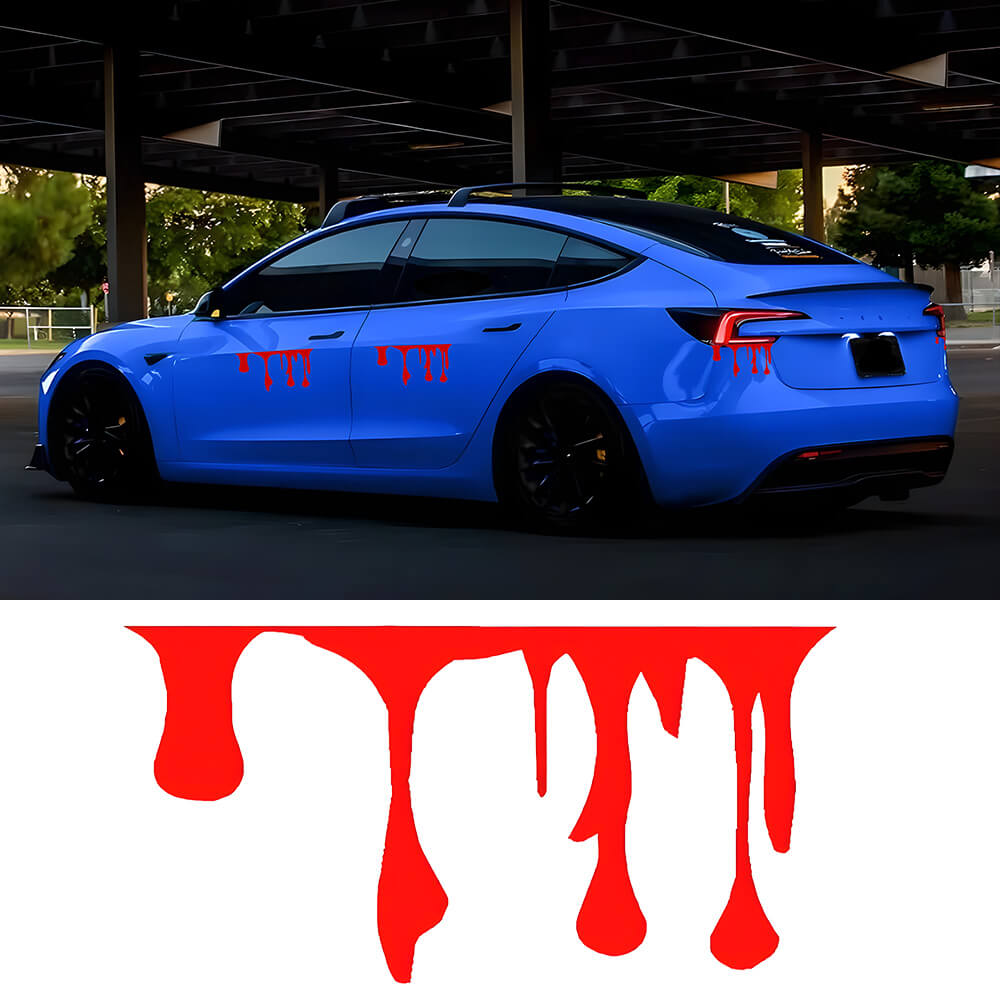 Halloween Flowing Blood Stickers(2PCS) - Fits ALL Cars