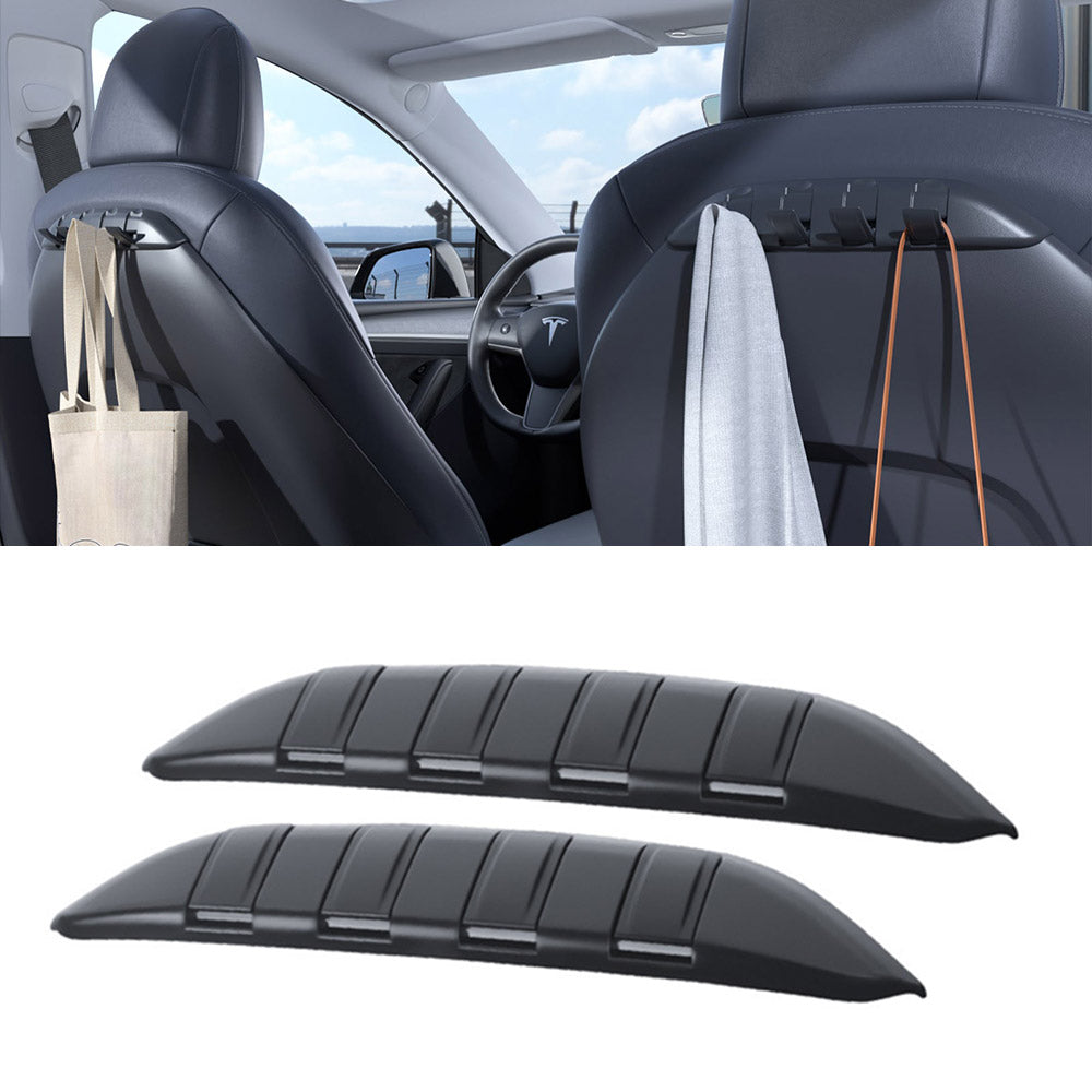 Hidden Foldable Seat Back Hooks for Tesla Model Y/3