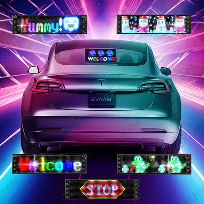 EVAAM® Custom Flexible Led Display Screen for Model 3/Y/S/X - EVAAM