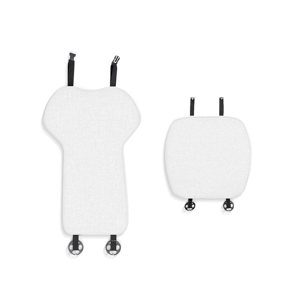 EVAAM® Linen Car Seat Cushion Covers Complete Set for Tesla Model 3 & Model Y