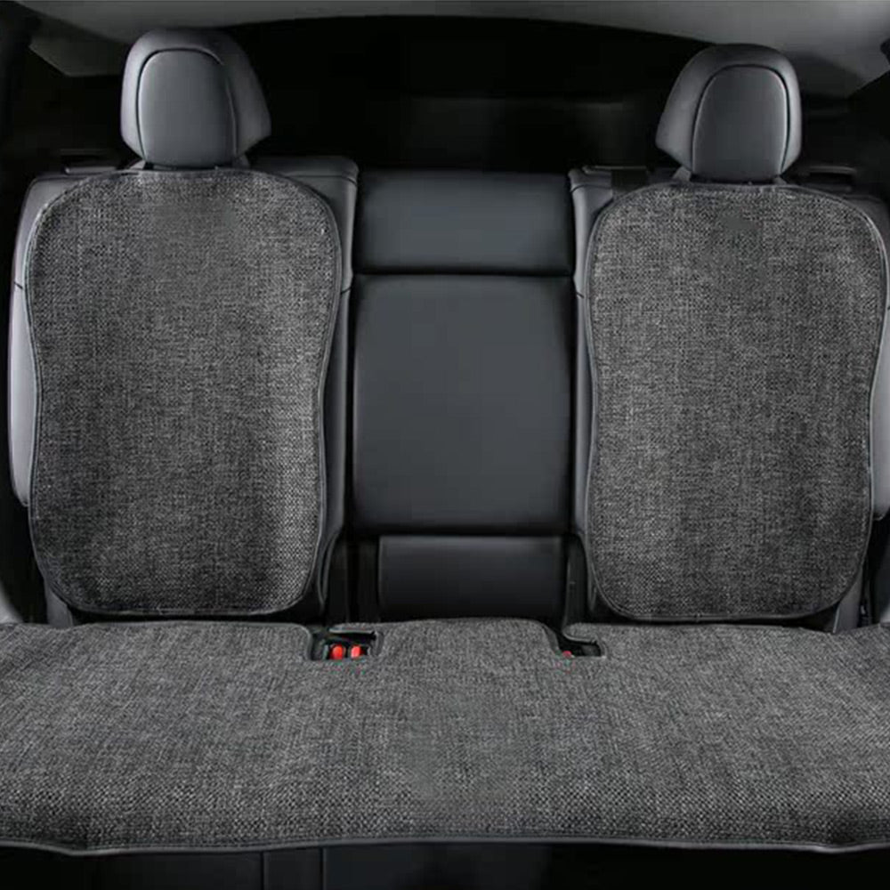 EVAAM® Linen Car Seat Cushion Covers Complete Set for Tesla Model 3 & Model Y