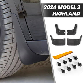 2024 Model 3 Highland EVAAM® Splash Mud Flaps (4PCS) - EVAAM