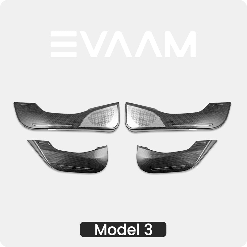EVAAM® Interior Side Door Anti-kick Protector for Tesla Model 3 - EVAAM