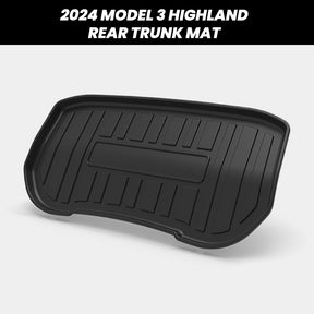 2024 Model 3 Highland EVAAM® Frunk and Trunk All-weather Cargo Floor Mat (3PCS) - EVAAM