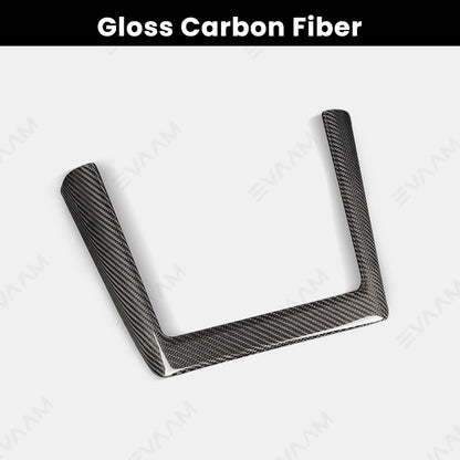 2024 Model 3 Highland EVAAM® Real Carbon Fiber Center Console Charging Frame Cover - EVAAM