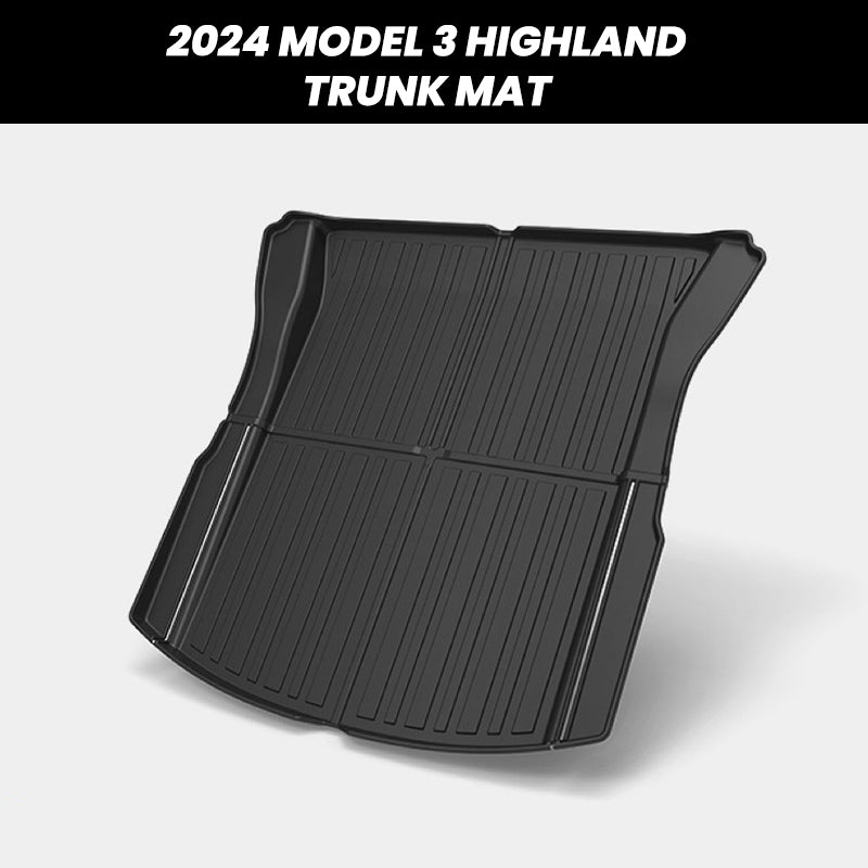 2024 Model 3 Highland EVAAM® Frunk and Trunk All-weather Cargo Floor Mat (3PCS) - EVAAM
