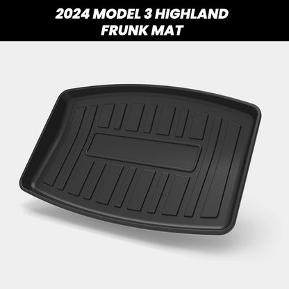 2024 Model 3 Highland EVAAM® Frunk and Trunk All-weather Cargo Floor Mat (3PCS) - EVAAM