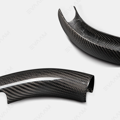 2024 Model 3 Highland EVAAM® Real Carbon Fiber Steering Wheel Caps Cover - EVAAM