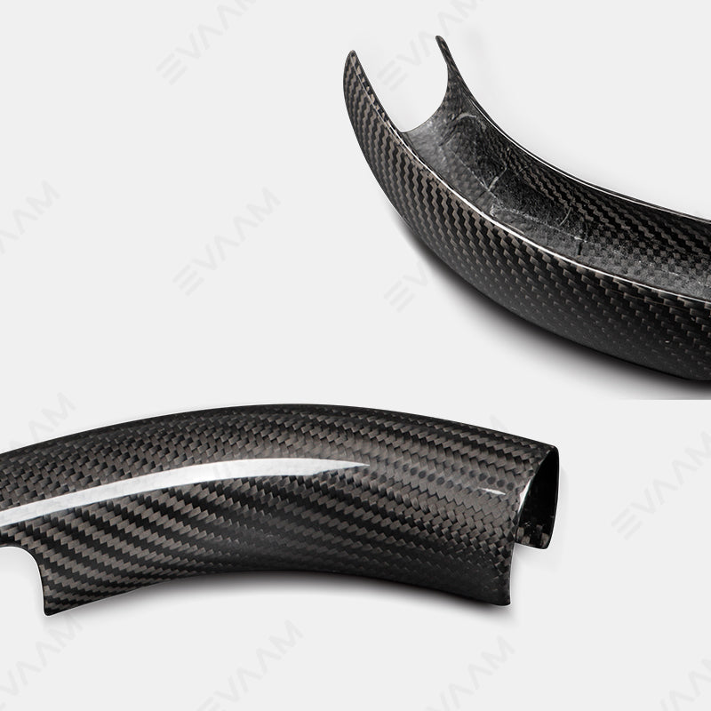 2024 Model 3 Highland EVAAM® Real Carbon Fiber Steering Wheel Caps Cover - EVAAM