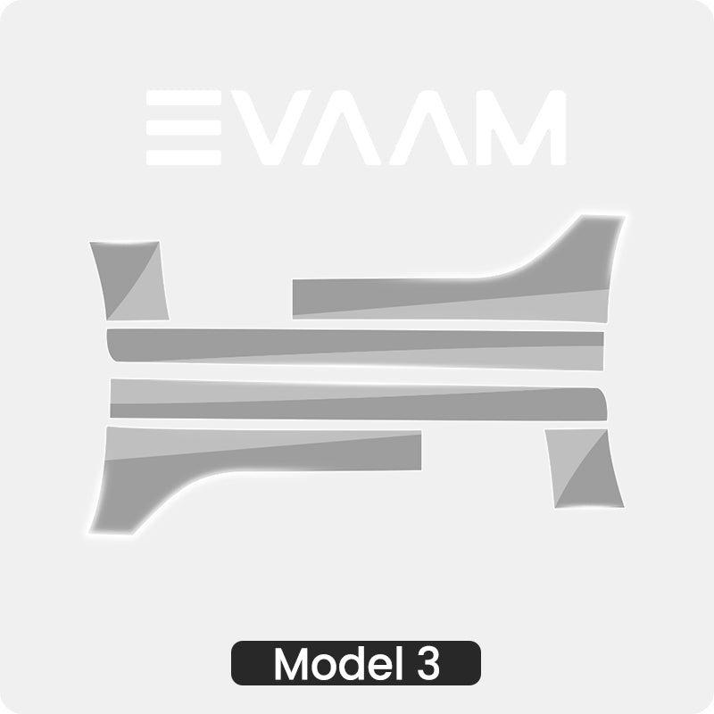 2024 Model 3 Highland EVAAM® Car Door TPU Mudguard Film(6 Pcs) - EVAAM