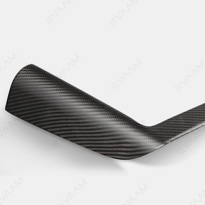 2024 Model 3 Highland EVAAM® Real Carbon Fiber Center Console Charging Frame Cover - EVAAM