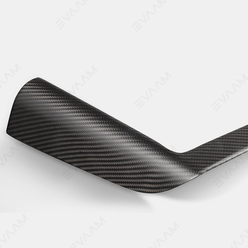 2024 Model 3 Highland EVAAM® Real Carbon Fiber Center Console Charging Frame Cover - EVAAM