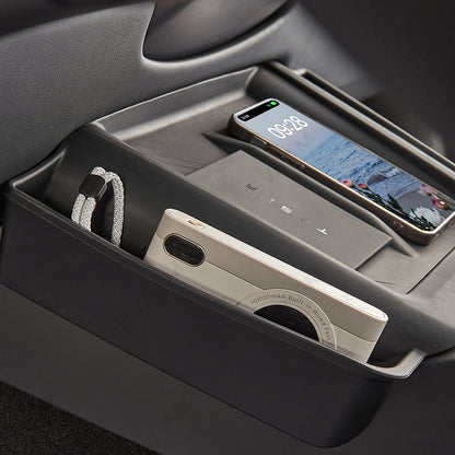 EVAAM® Wireless Charger Mat Protector with Storage Box for Tesla Model 3/S/X - EVAAM