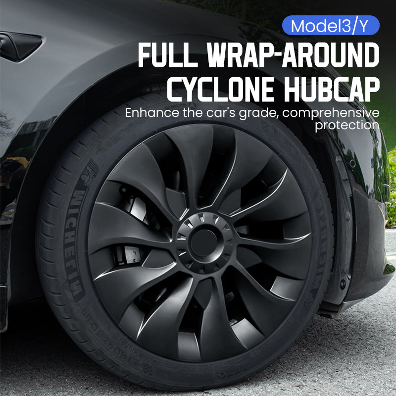 EVAAM® Wheel Covers Hubcap for Tesla Model 3 2017-2023 (4pcs)-Style A - EVAAM