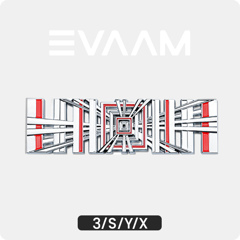 EVAAM® Plaid Emblem for Tesla Accessories