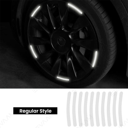 EVAAM® Wheel Hub Reflective Sticker for Tesla Model 3/Y/S/X (20 PCS) - EVAAM
