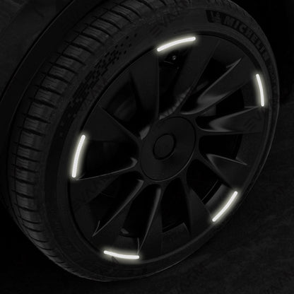 EVAAM® Wheel Hub Reflective Sticker for Tesla Model 3/Y/S/X (20 PCS) - EVAAM