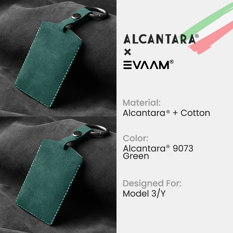 EVAAM® Alcantara Key Card Holder for Tesla Model 3/Y (2017-2023)