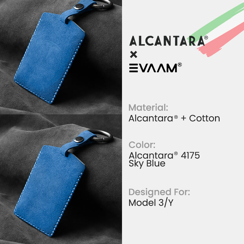 EVAAM® Alcantara Key Card Holder for Tesla Model 3/Y (2017-2023)