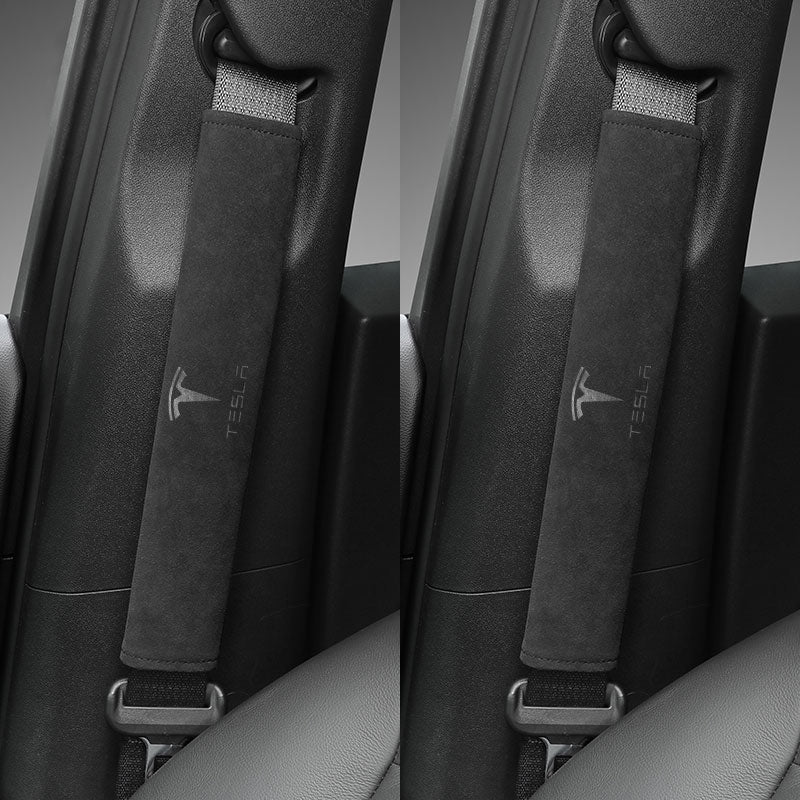 Alcantara Seat Belt Cover for Tesla Model 3/S/X/Y 2012-2024
