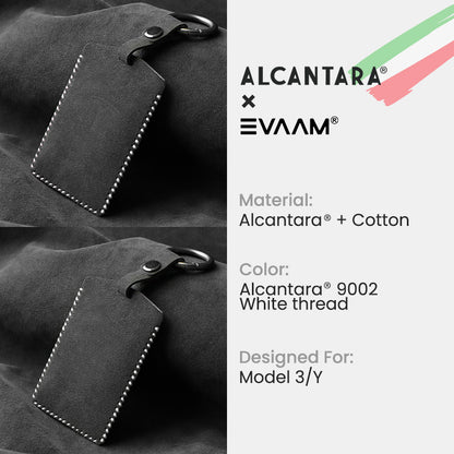 EVAAM® Alcantara Key Card Holder for Tesla Model 3/Y (2017-2023)