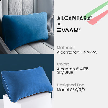 Alcantara Lumbar Support Pillow for Tesla Model 3/Y/S/X -EVAAM® - EVAAM