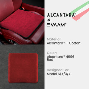 EVAAM® Alcantara Tesla Seat Cushion for Model S/3/X/Y