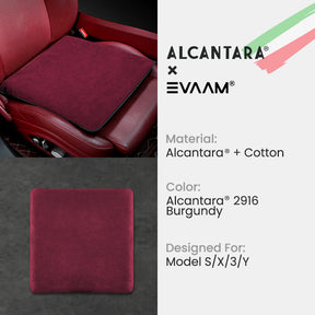 EVAAM® Alcantara Tesla Seat Cushion for Model S/3/X/Y