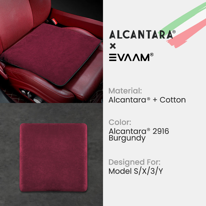 EVAAM® Alcantara Tesla Seat Cushion for Model S/3/X/Y