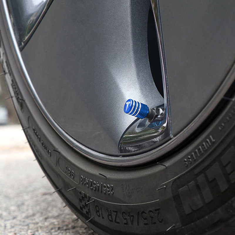 EVAAM® Tire Valve Stem Cap Cover for Model 3/Y Accessories (4Pcs) [2017-2023] - EVAAM