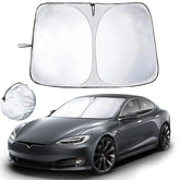 EVAAM® Foldable Windshield Glass Sun Shades for Tesla Model S/3/X/Y (2012-2023) - EVAAM