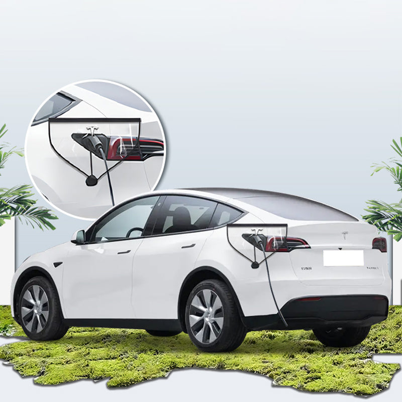 EVAAM ® Tesla Charger Port Cover Rainproof for Model 3/Y - EVAAM