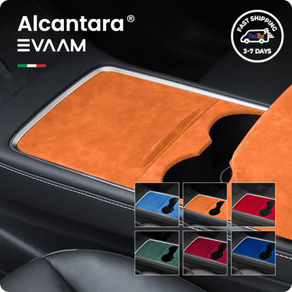 Alcantara Tesla Center Console Wraps Kit for Model 3/Y (2021-2023)-EVAAM® - EVAAM