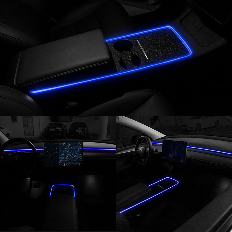 EVAAM ® Tesla LED Strip Ambient Lighting Set for Tesla Model 3/Y - EVAAM