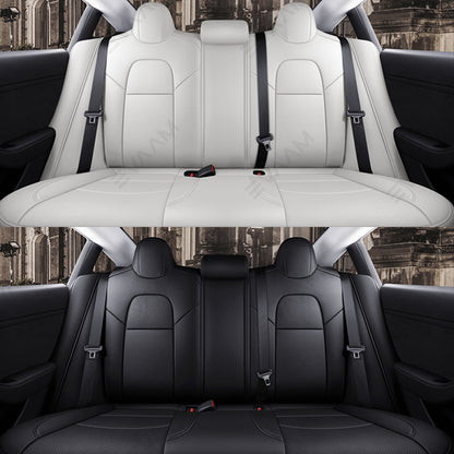 Leather Full Seat Covers for Tesla Model 3/Y/S/X(One-to-one Customization is Available)