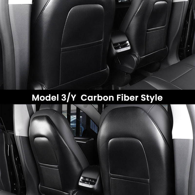 EVAAM® Seat Back Protector Anti Kick Pads for Tesla Model 3/Y [2017-2023](2Pcs) - EVAAM