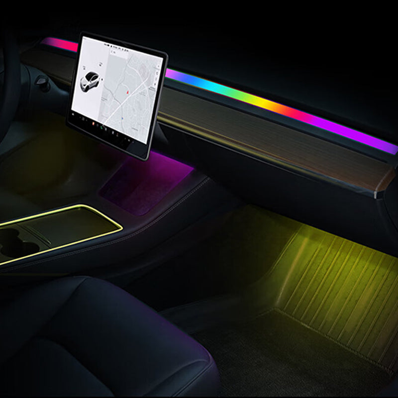 EVAAM ® Interior Tesla LED Strip Ambient Lighting for Tesla Model 3/Y - EVAAM
