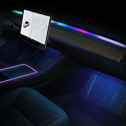 EVAAM ® Interior Tesla LED Strip Ambient Lighting for Tesla Model 3/Y - EVAAM