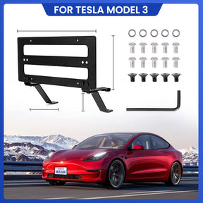 EVAAM® Tesla No Drill Height-adjustable Front License Plate Mount For Model 3/Y - EVAAM