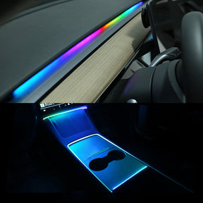 EVAAM ® Interior Tesla LED Strip Ambient Lighting for Tesla Model 3/Y - EVAAM