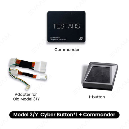 EVAAM® Cybertruck Style Multi-function Shortcut Buttons for Tesla Model 3/Y (2021-2024) - EVAAM