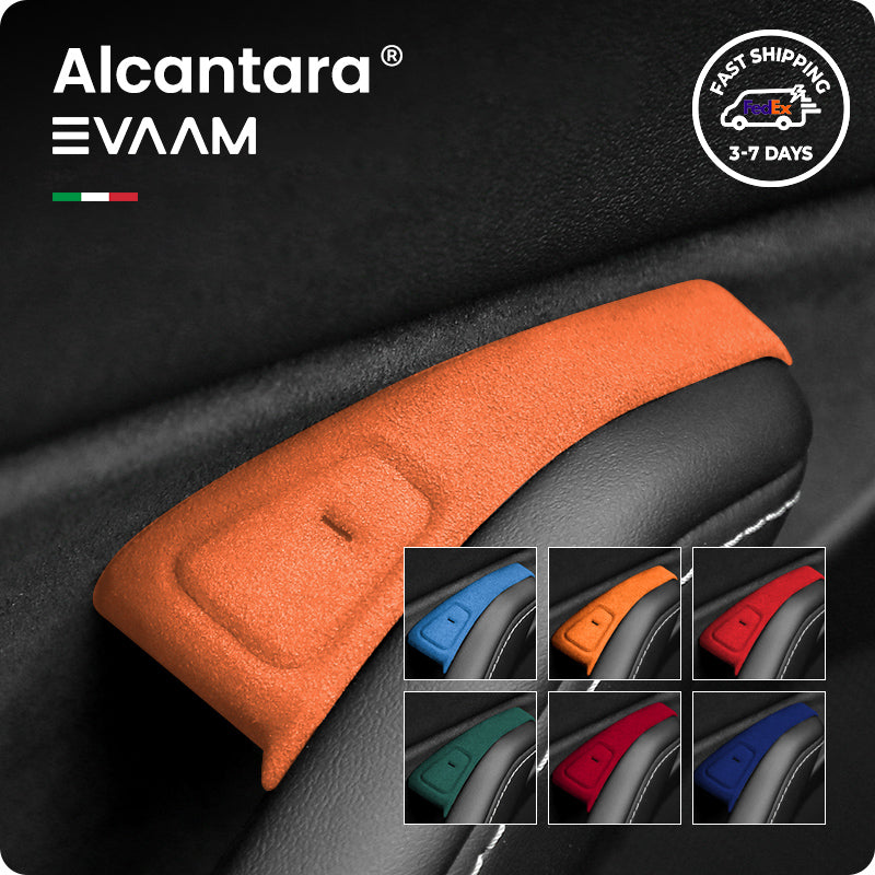 Alcantara Door Button Switch Trim Cover for Tesla Model 3/Y(2017-2023)-EVAAM®