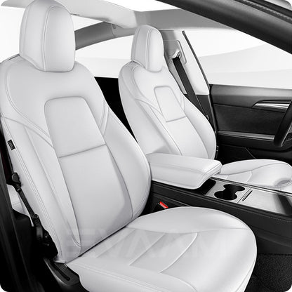 Leather Full Seat Covers for Tesla Model 3/Y/S/X(One-to-one Customization is Available)