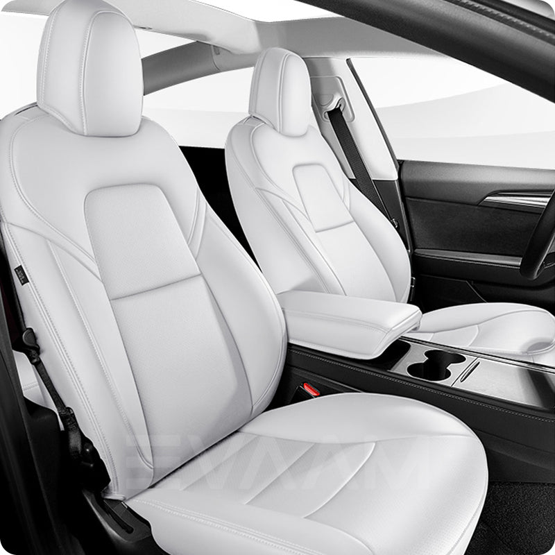 Leather Full Seat Covers for Tesla Model 3/Y/S/X(One-to-one Customization is Available)