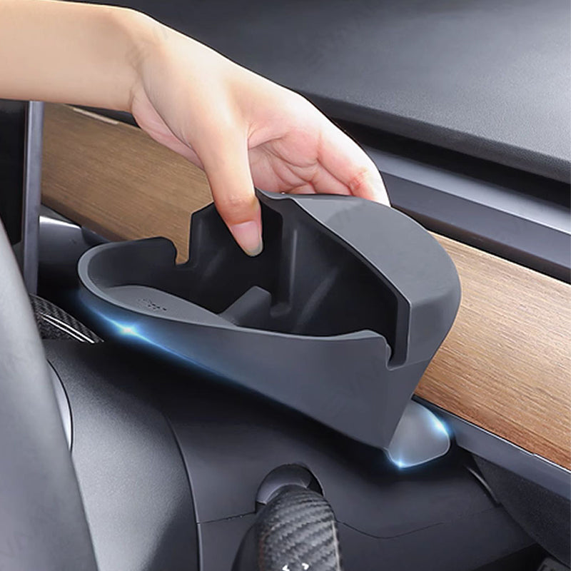 EVAAM® Cybertruck Style Steering Wheel Rear Organizer Box for Model 3/Y - EVAAM